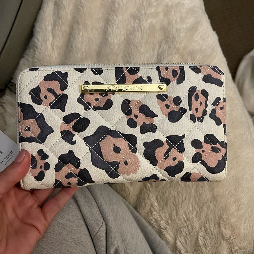 Betsy Johnson Leopard Print Wallet